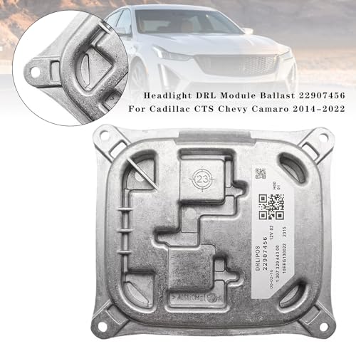 Topteng Headlight DRL Module Ballast 22907456 for Chevy Camaro LS, LT, LT1, SS, ZL1 2.0L L4 - Gas, 3.6L V6/6.2L V8 - Gas 2020-2021, Camaro LT1, ZL1 6.2L V8 - Gas 2022 for Cadillac CTS 2014-2019 - Image 2