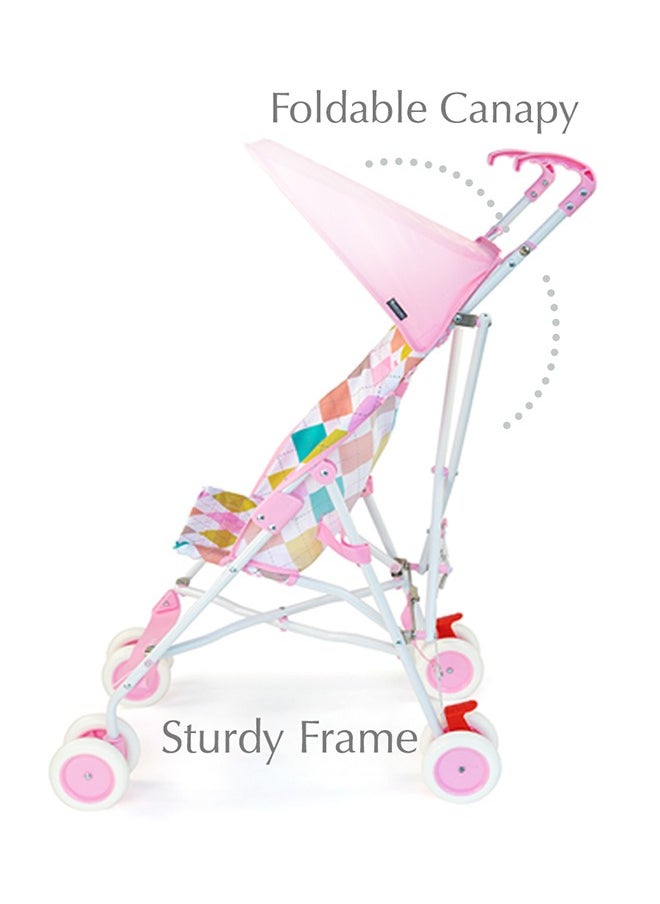 Bumble & Bird Portable Compact Baby Travel Buggy Stroller - Pink  - Image 3