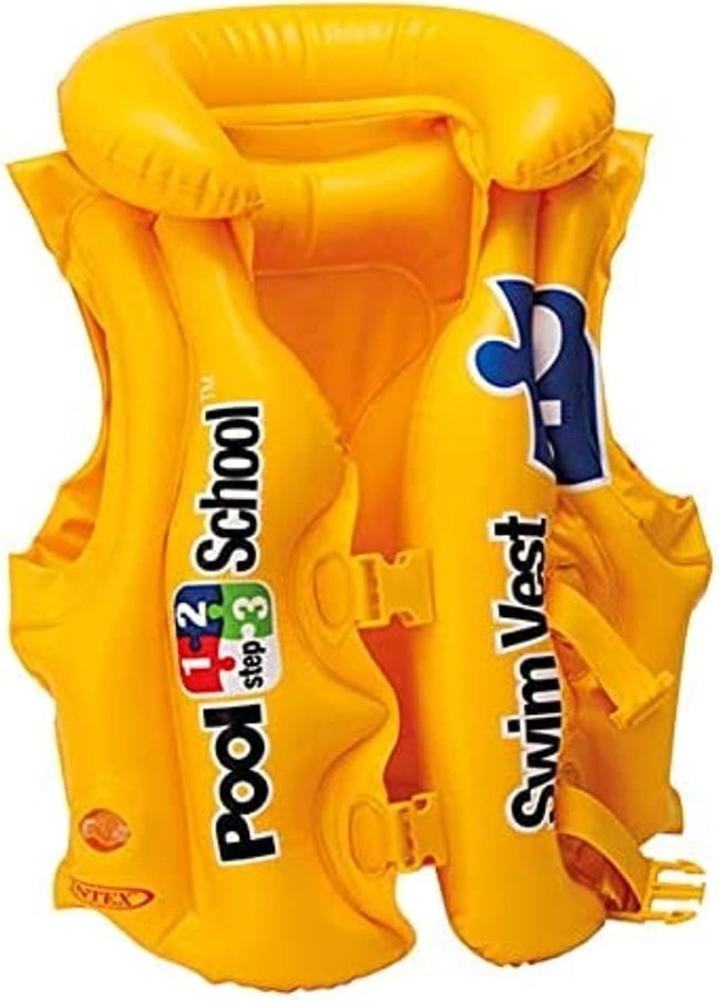 Intex Deluxe Pool Swim Vest for Kids - Yellow 50x47cm - Image 5