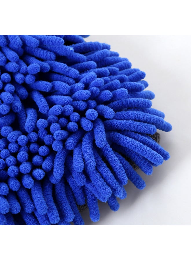 JIETU Thickened Chenille Car Wash Gloves Coral Fleece Foaming Gloves Long Fleece Single-sided Double-sided Car Wipe Gloves Car Wipe - Image 2