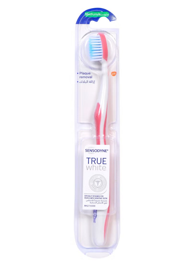 Sensodyne True White Medium 1Toothbrush (Packaging may vary)