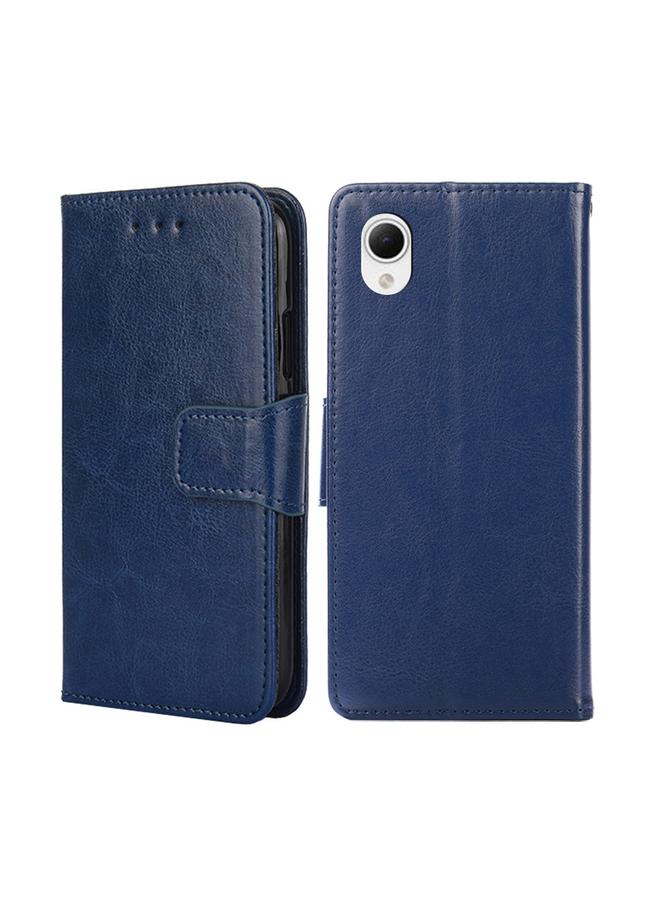 إيروريكس جراب لهاتف Samsung Galaxy A23e/A22e مصنوع من الجلد بنقشة الكريستال - Image 1