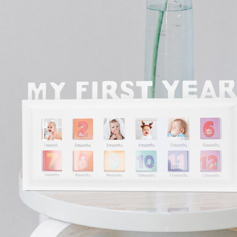 Baby 12 Month Growth Photo Frame First Year Picture Frame Infant Photo Holder - Image 3