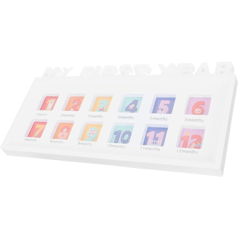 Baby 12 Month Growth Photo Frame First Year Picture Frame Infant Photo Holder - Image 4