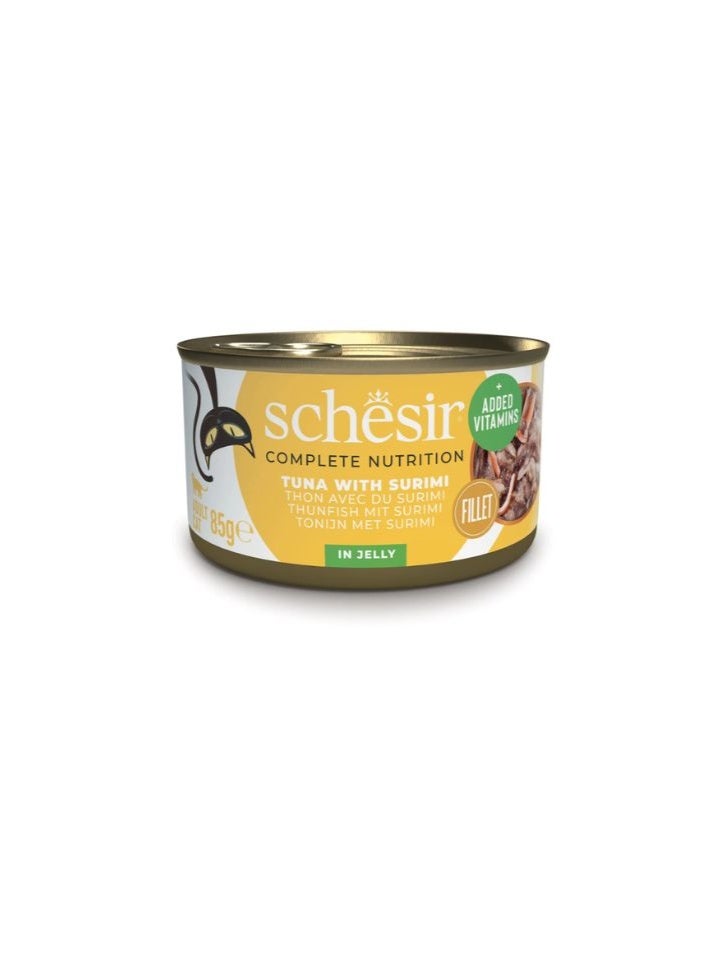 شيسر شيسير طعام رطب للقطط متكامل ومتوازن في الجيلي – تونة مع سوريمي 85 جم [الحد الأدنى للطلب: 12 قطعة] - Image 4