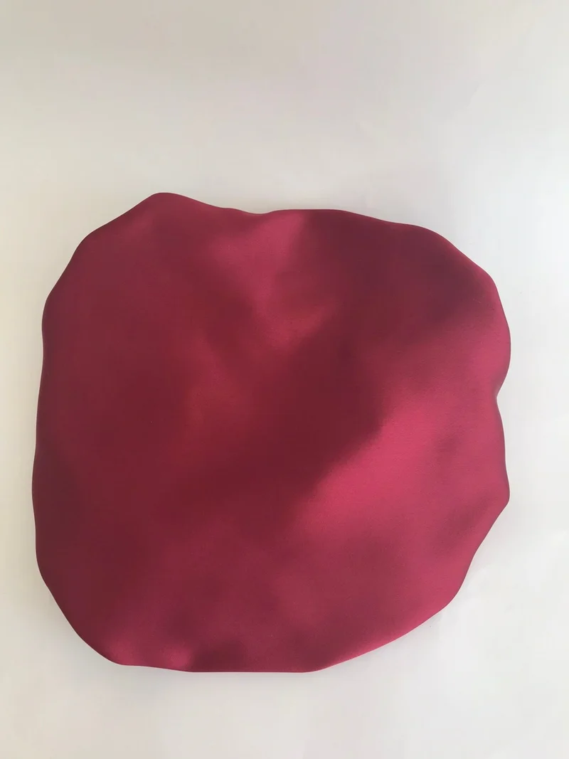 براتيك ديكيسكو Practical Dikisco Double Sided Lilac Gold Satin Hair Cap / Beret for Curly Hair