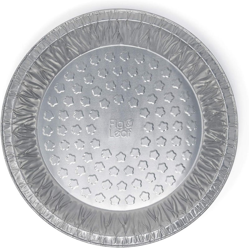 Fig & Leaf (60 Pack) Premium 9-Inch Pie Pans l Disposable Aluminum Foil l Heavy-Duty l Tin Plates for Tart Quiche Pies - Image 3