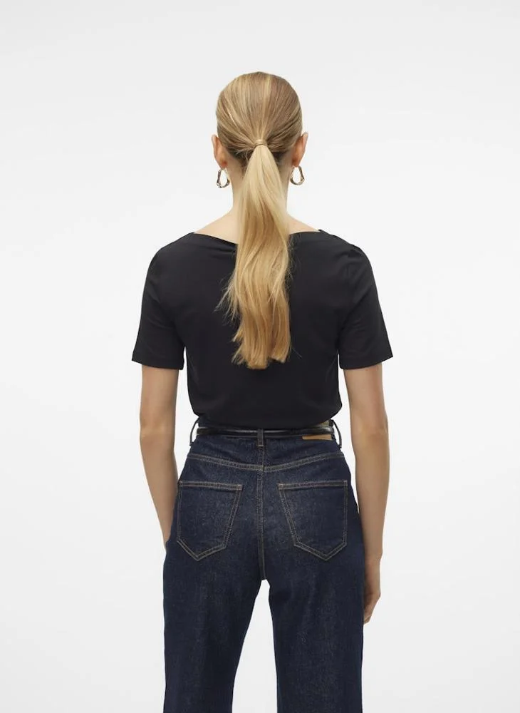 VERO MODA Casual Crew Neck T-Shirt