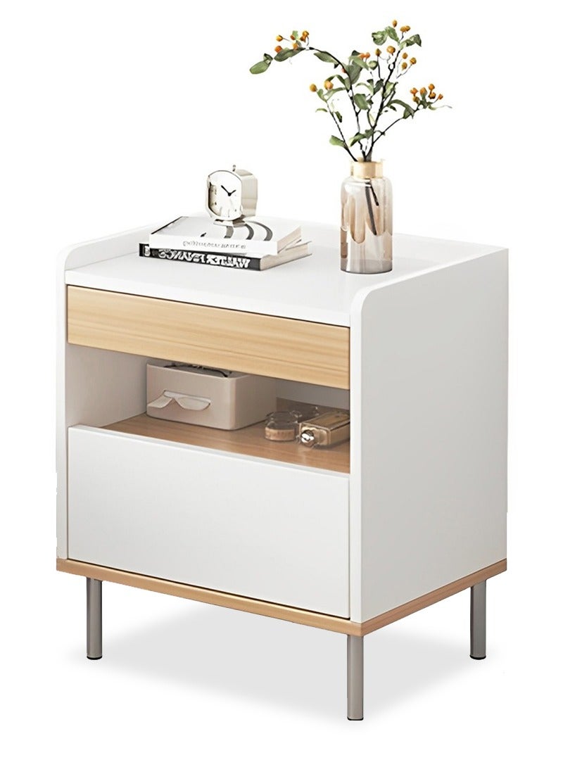 Stubborn Large-capacity MDF Engineering Board Storage Home Bedside Coffee Table And Nightstand With Drawer - Image 1