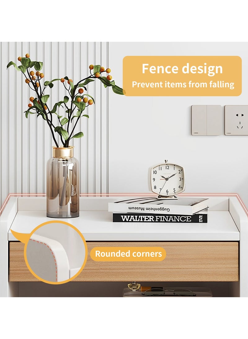 Stubborn Large-capacity MDF Engineering Board Storage Home Bedside Coffee Table And Nightstand With Drawer - Image 5