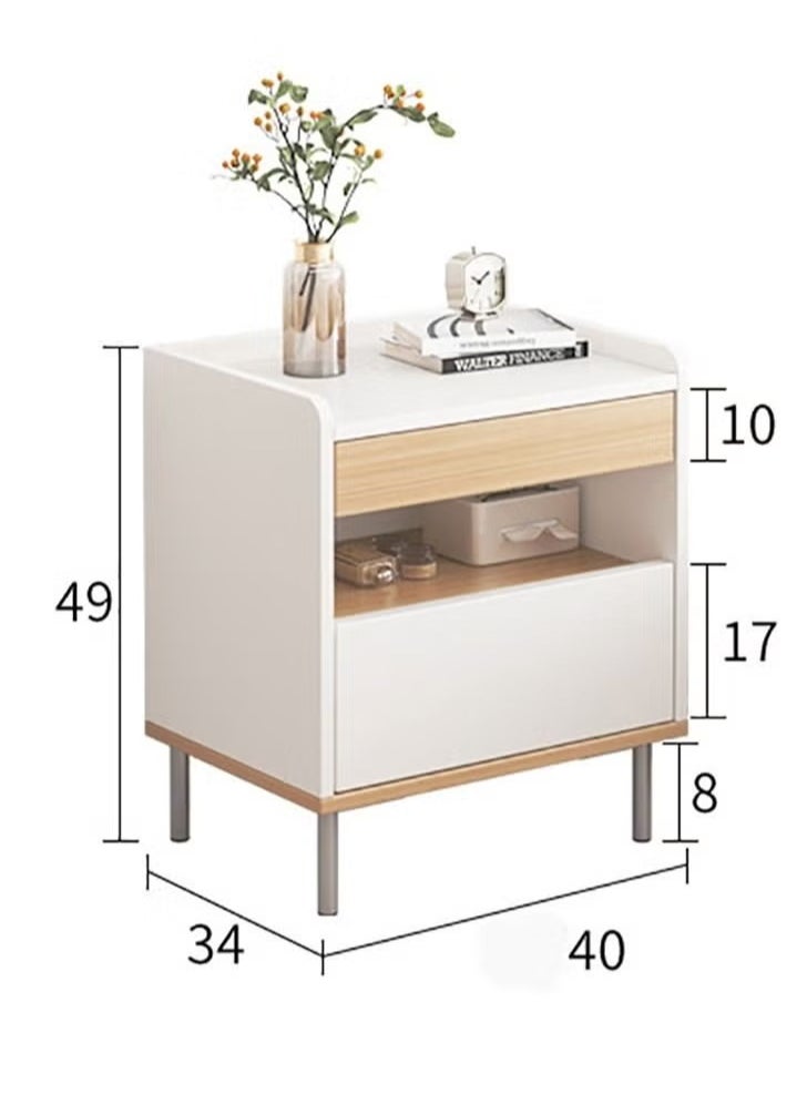Stubborn - Large-capacity MDF Engineering Board Storage Home Bedside Coffee Table And Nightstand With Drawer - Image 1