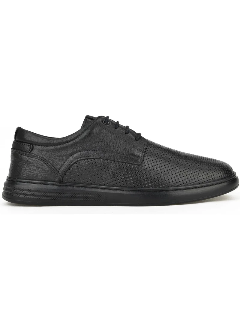 Ziya , Men's Genuine Leather Shoes 1411025Z946 Black