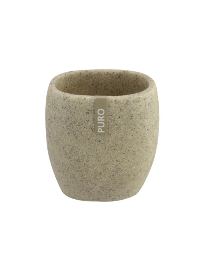 Wenko Puro High Quality Contemporary Design Polyresin Bathroom Tumbler Light Grey 22019100 - Image 1