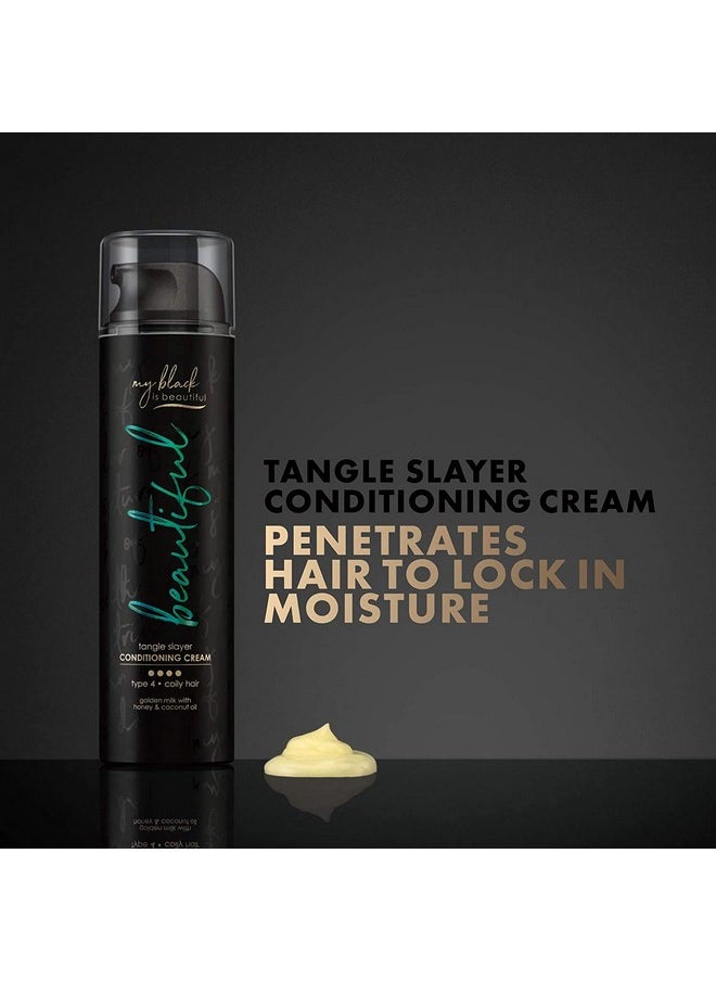 MY BLACK IS BEAUTIFUL Y Black Is Beautiful Nourishing Leavein Conditioning Cream For Curly And Coily Hair With Coconut Oil Honey And Tumeric 6.3 Fl Oz  - Image 4
