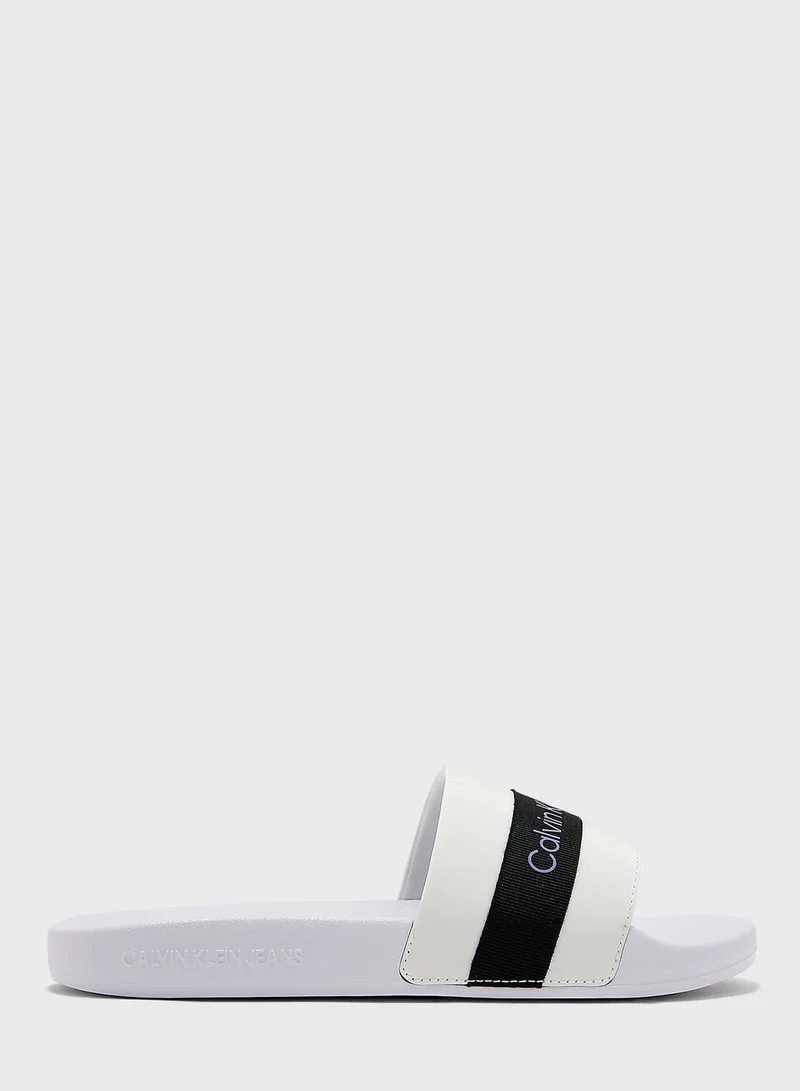 Calvin Klein Jeans Logo Detailed Slides