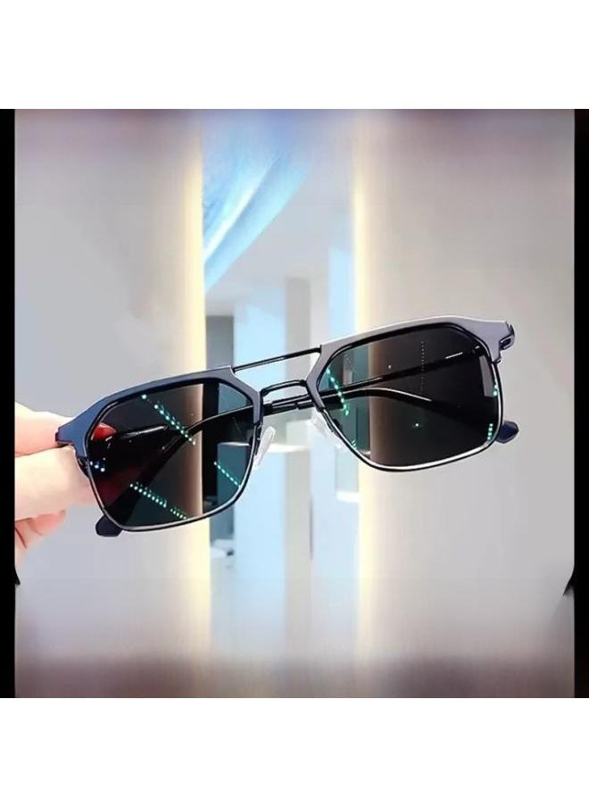 Generic - New Handsome Half-frame Myopia Glasses Sunglasses Men's Driving With Special Anti-glare Anti-ultraviolet Sunglasses Tide - Image 1
