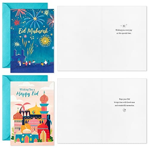 Hallmark Eid Cards Assortment, Eid Mubarak (16 Cards with Envelopes) - Image 3