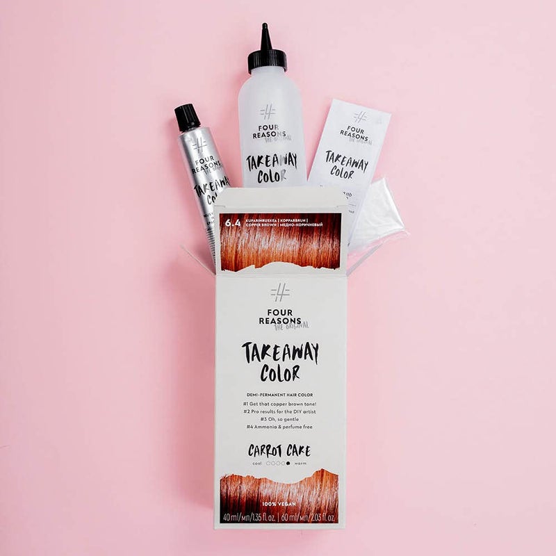 Four Reasons Takeaway Root Touch Up Hair Dye â€“ Caffe Americano 4.0 â€“ Demi-Permanent Color - Gray Coverage Root Hair Dye for Women â€“Vegan & Fragrance Free - Image 4