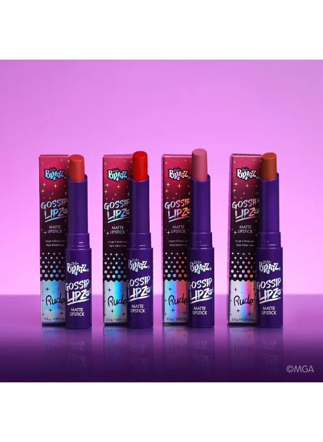 Rude Bratz Gossip Lipz Matte Lipstick - Sassy