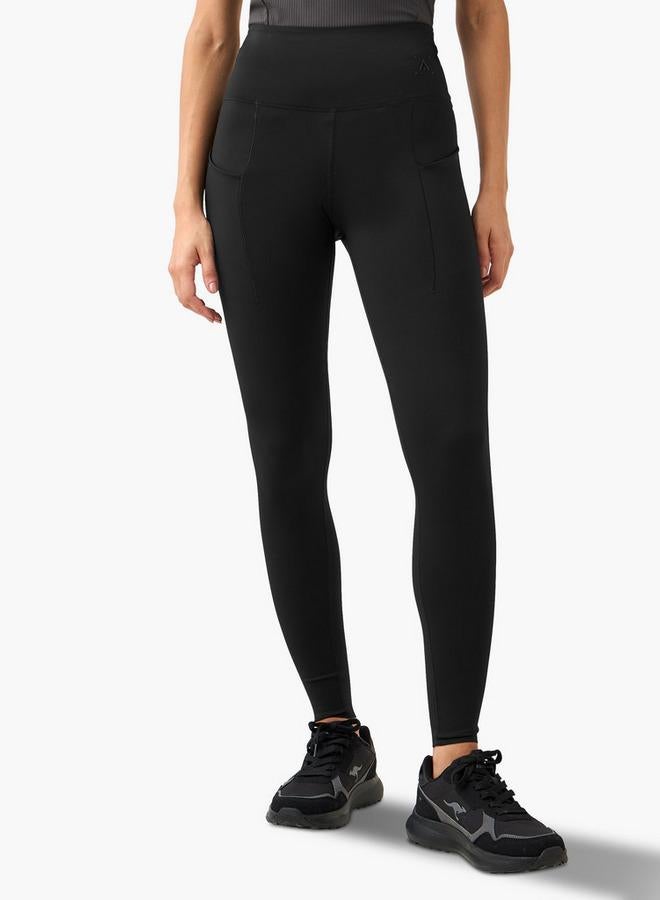 Active Yoga Slim Fit Leggings with Cell Phone Pocket - Image 1