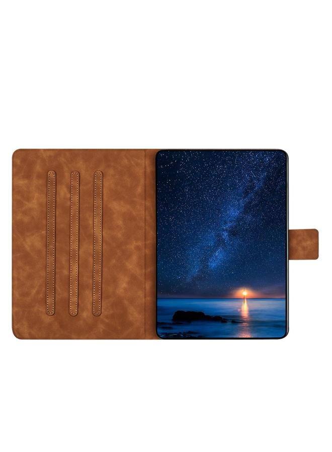 erorex Case For Samsung Galaxy Tab A7 10.4 2020 Embossed Couple Cat Smart Tablet Leather Case - Image 3