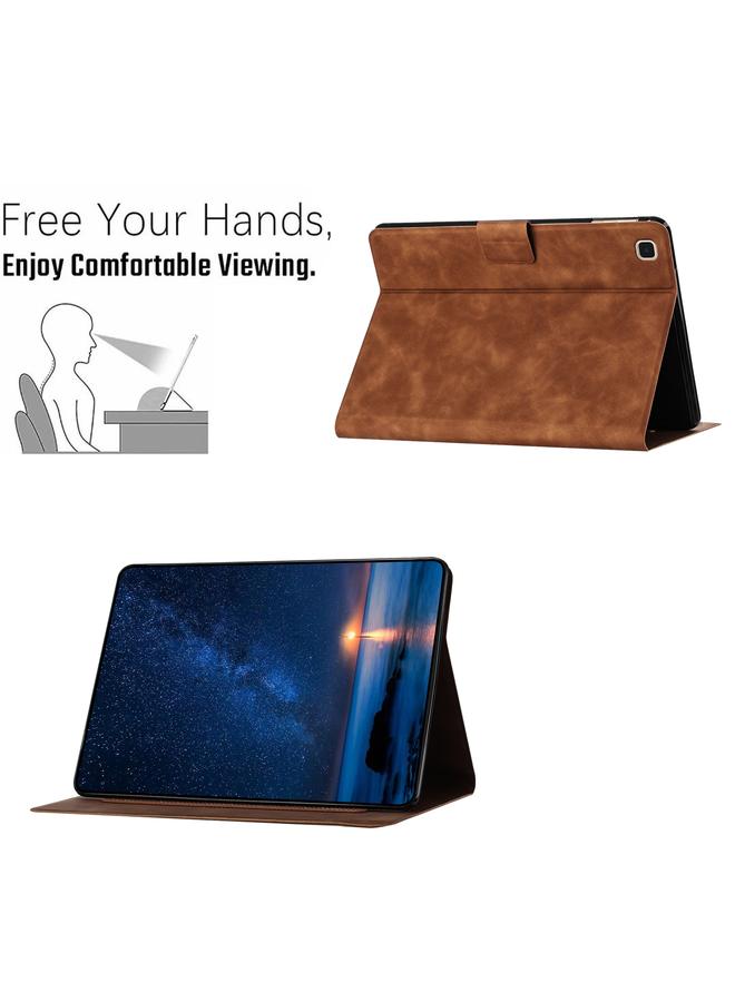 erorex Case For Samsung Galaxy Tab A7 10.4 2020 Embossed Couple Cat Smart Tablet Leather Case - Image 5