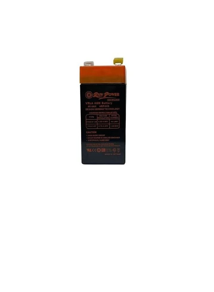 Raw Power RawPower VRLA AGM Non Spillable Battery Made in Vietnam (4V 4AH) - Image 1