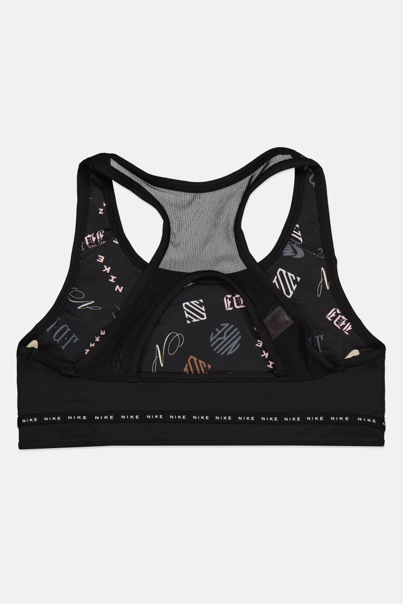 Nike Kids Girl Non Padded Training Reversible Sports Bra, Black - Image 2