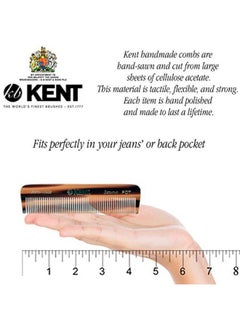 KENT A Fot Handmade All Fine Tooth Saw Cut Beard Comb - Pocket Comb And Travel Comb - Styling Comb Or Wet Comb For Fine Or Thinning Hair, Beard Care, And Hair Care For The Essential Kent Beard Kit  - Image 3