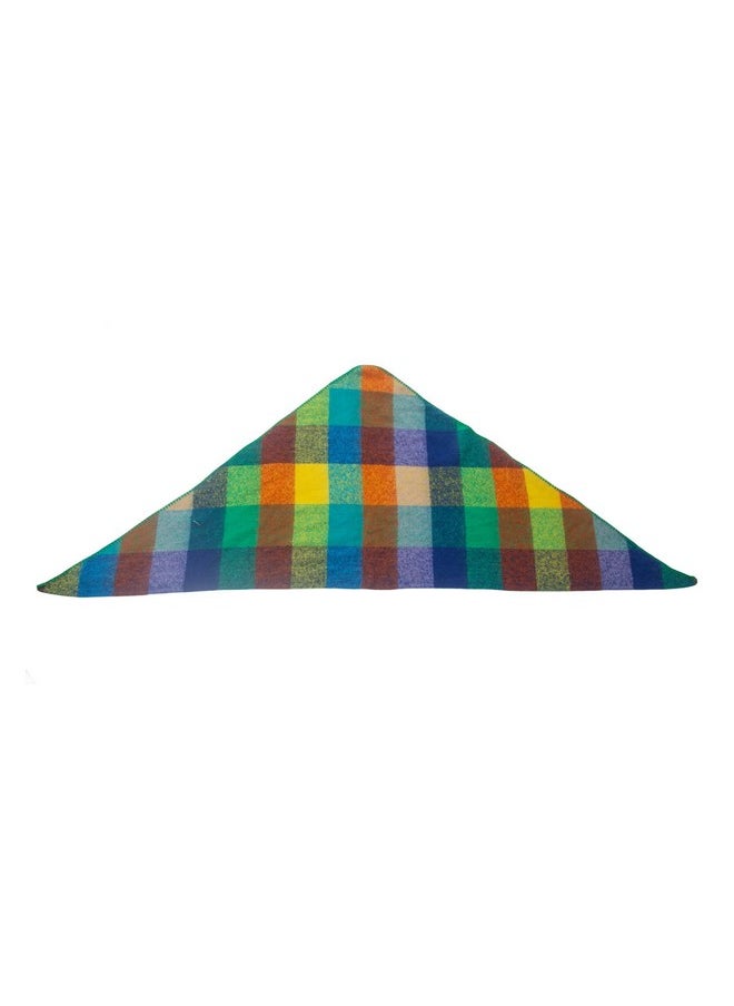 Wander Agio - Women Fashion Shawl Warm Long Winter Wrap Scarves Cashmere Soft Feel Plaid Triangle Colourful 14 - Image 1