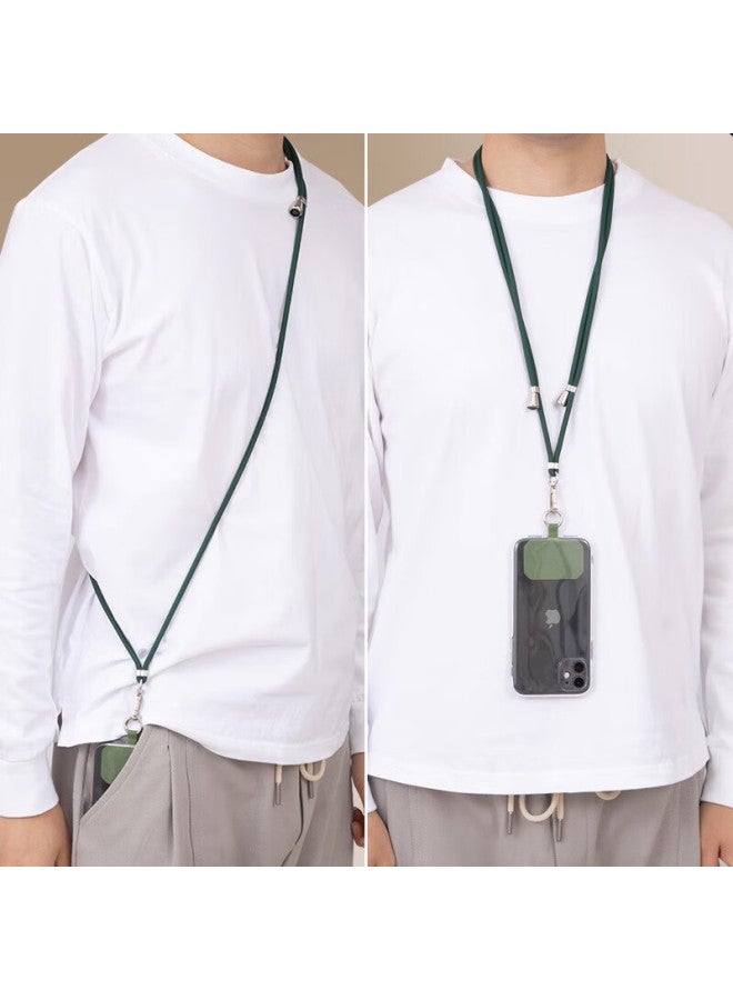 Dipple Dipuer Phone Strap, Neck Strap, Crossbody, Adjustable, Anti-loss, Versatile Phone Case, Durable, Long Style, Dark Green, Long Version - Image 3