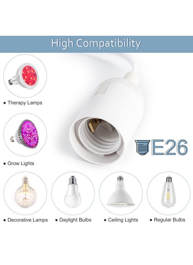 JACKYLED JACKYLED 20Ft UL Approval Extension Hanging Lantern Pendant Light Lamp Cord Cable 360W Suitable for E26 E27 Socket with On/Off Switch for Paper Lantern  - Image 4