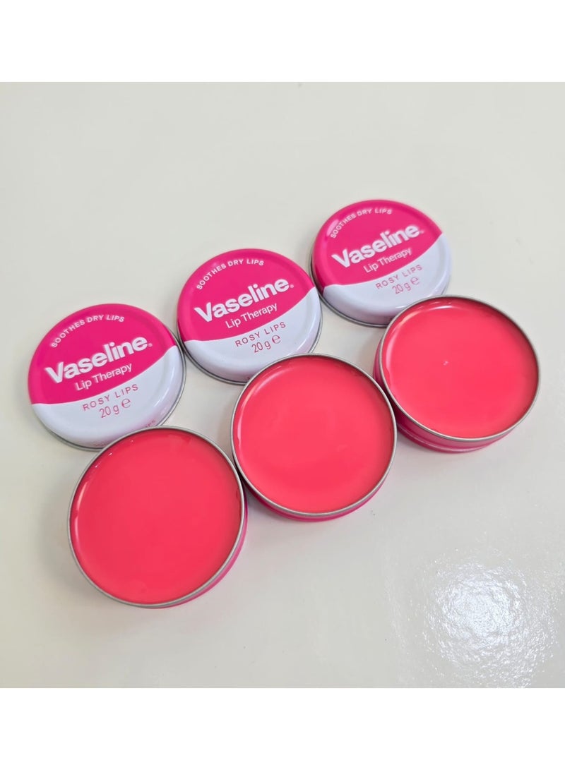 فازلين مرطب الشفاه الوردي – نعومة، ترطيب، ولمسة وردية في كل لمسة مكون من 3 قطع 20جرام - Image 5