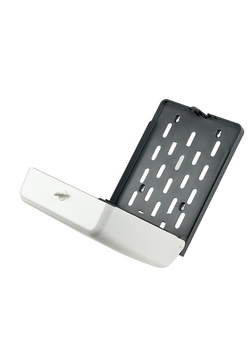 C-Fold Tissue Dispenser | Interfolded Dispensing Mechanism | Durable Plastic Construction | See-Through Panel | Wall-Mountable | Suitable For Homes, Offices, Hotels, & More - Image 2