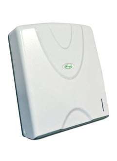 Generic C-Fold Tissue Dispenser | Interfolded Dispensing Mechanism | Durable Plastic Construction | See-Through Panel | Wall-Mountable | Suitable For Homes, Offices, Hotels, & More 
