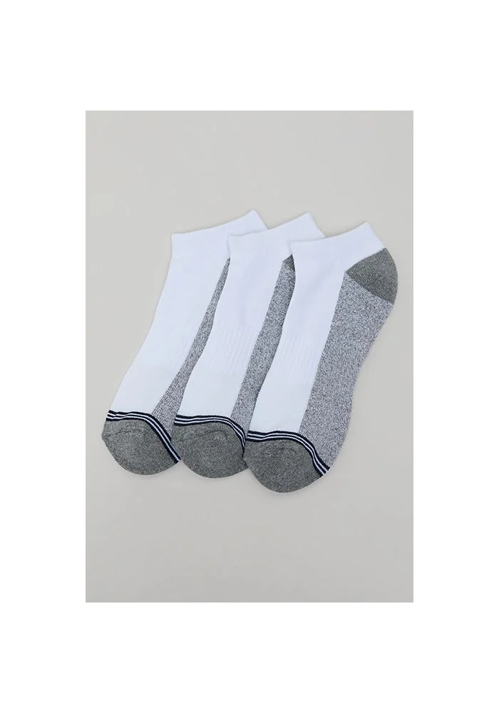 أر أند بي 3 Pack Color Block Ankle Socks