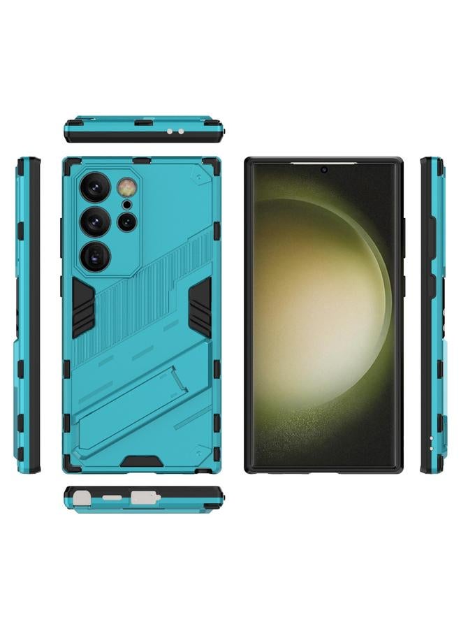 اس-توب جراب لهاتف Samsung Galaxy S24 Ultra 5G Punk Armor 2 في 1 PC + جراب هاتف مقاوم للصدمات من مادة TPU مع حامل غير مرئي - Image 2