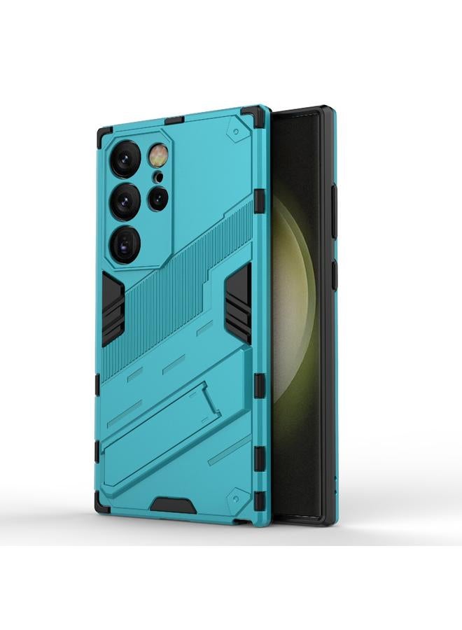 اس-توب جراب لهاتف Samsung Galaxy S24 Ultra 5G Punk Armor 2 في 1 PC + جراب هاتف مقاوم للصدمات من مادة TPU مع حامل غير مرئي - Image 1