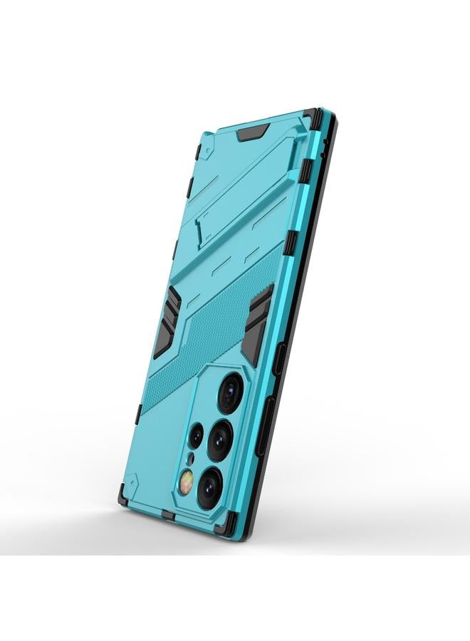 اس-توب جراب لهاتف Samsung Galaxy S24 Ultra 5G Punk Armor 2 في 1 PC + جراب هاتف مقاوم للصدمات من مادة TPU مع حامل غير مرئي - Image 4