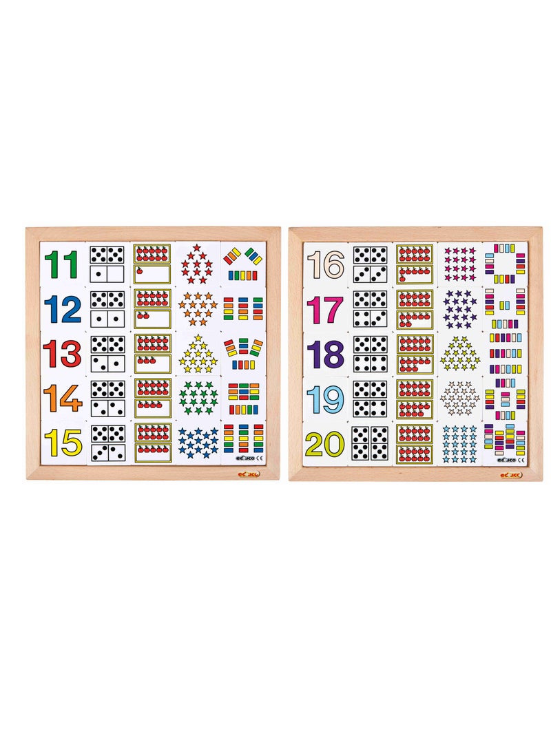 Counting Diagram 10 - 20 Set Of 2, Perfect Gift For kids, Early Educational Toy
