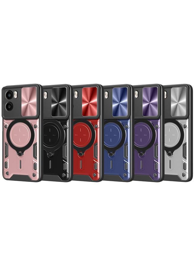 اس-توب جراب لهاتف Motorola Moto G05 CD مزود بحامل مغناطيسي منزلق من مادة Camshield - Image 2