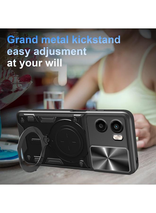 اس-توب جراب لهاتف Motorola Moto G05 CD مزود بحامل مغناطيسي منزلق من مادة Camshield - Image 4