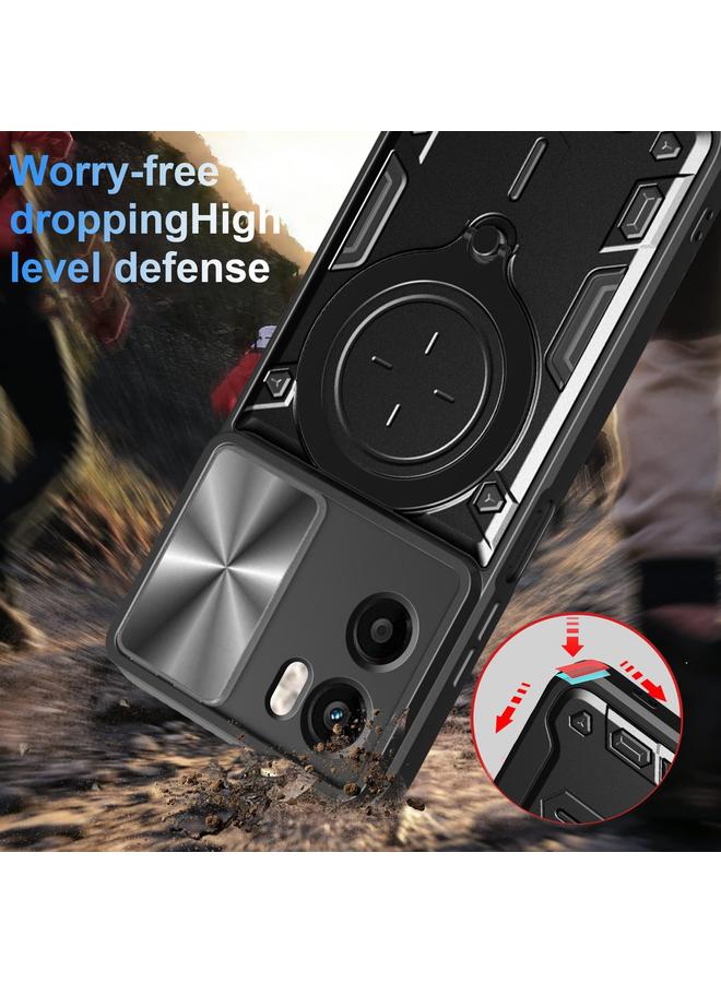 اس-توب جراب لهاتف Motorola Moto G05 CD مزود بحامل مغناطيسي منزلق من مادة Camshield - Image 5