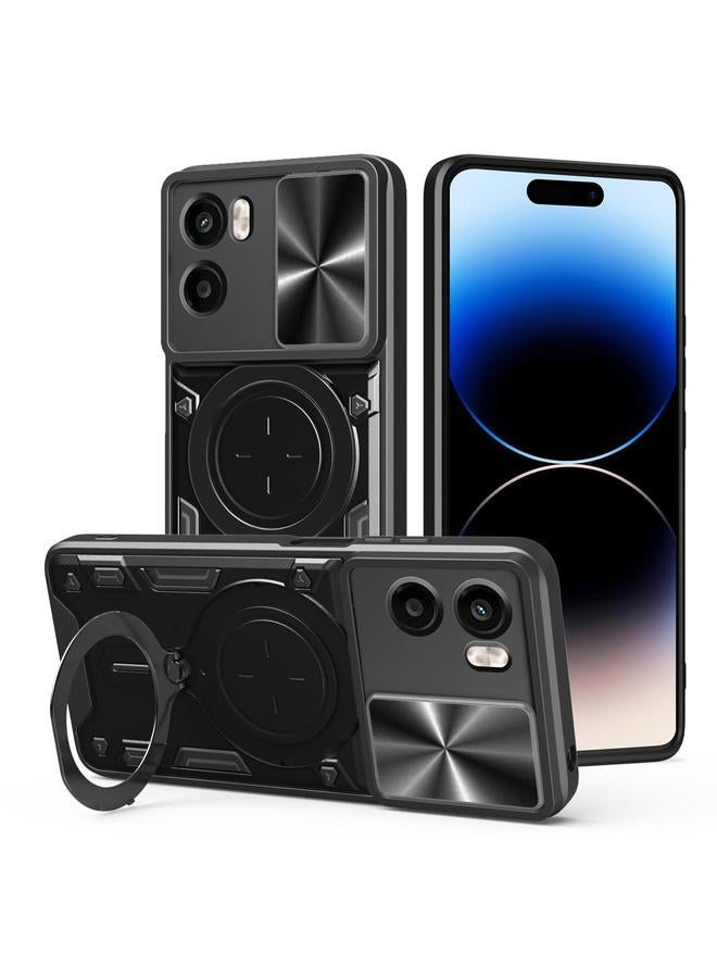 اس-توب جراب لهاتف Motorola Moto G05 CD مزود بحامل مغناطيسي منزلق من مادة Camshield - Image 1