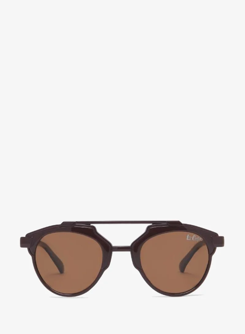 Lee Cooper Polarized Sunglasses Brown Frame Brown Mirror Lens 48mm  - LCK102C02
