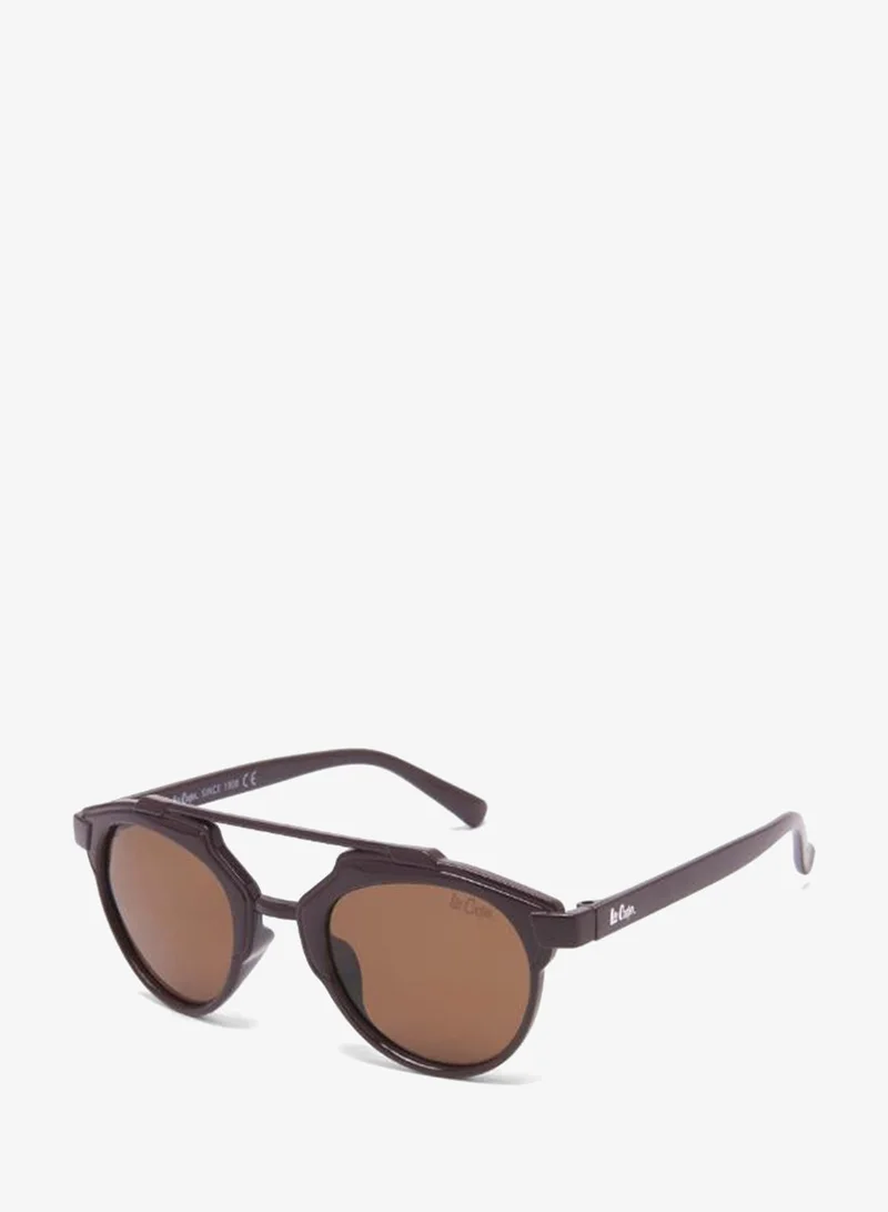 Lee Cooper Polarized Sunglasses Brown Frame Brown Mirror Lens 48mm  - LCK102C02