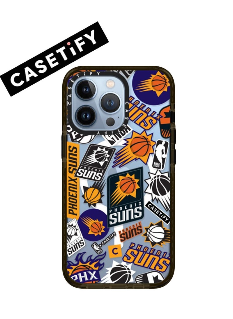 Casetify Apple iPhone 15 Pro Max Case,Phoenix Suns Magnetic Adsorption Phone Case - Semi transparent  - Image 1