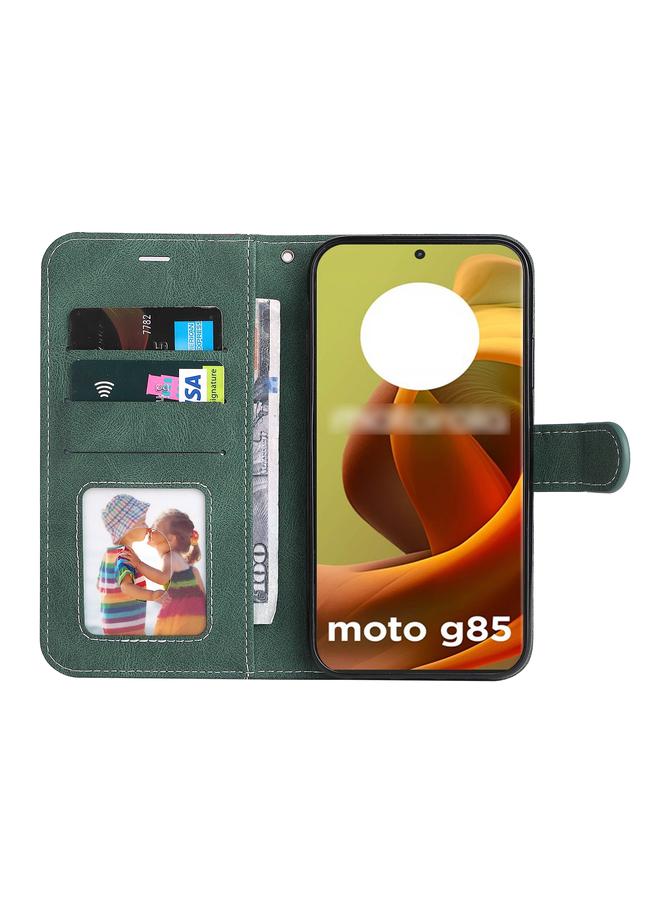 اس-توب جراب لهاتف موتورولا موتو جي 85، جراب جلدي بثلاثة ألوان - Image 4