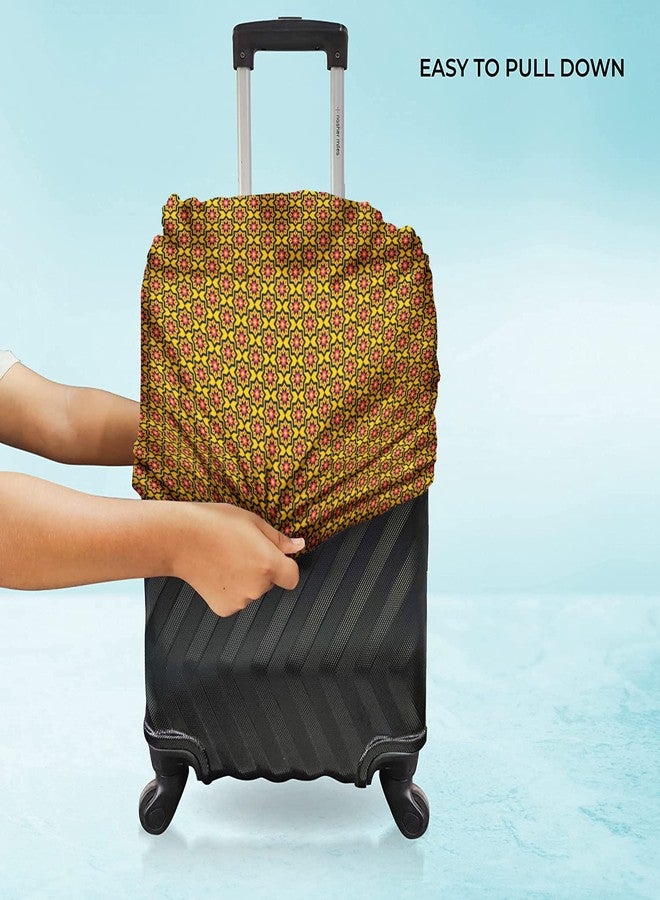 Nasher Miles Polyester 65 (24 Inch) Medium Protective Luggage Cover - Tile Print Design - Image 2