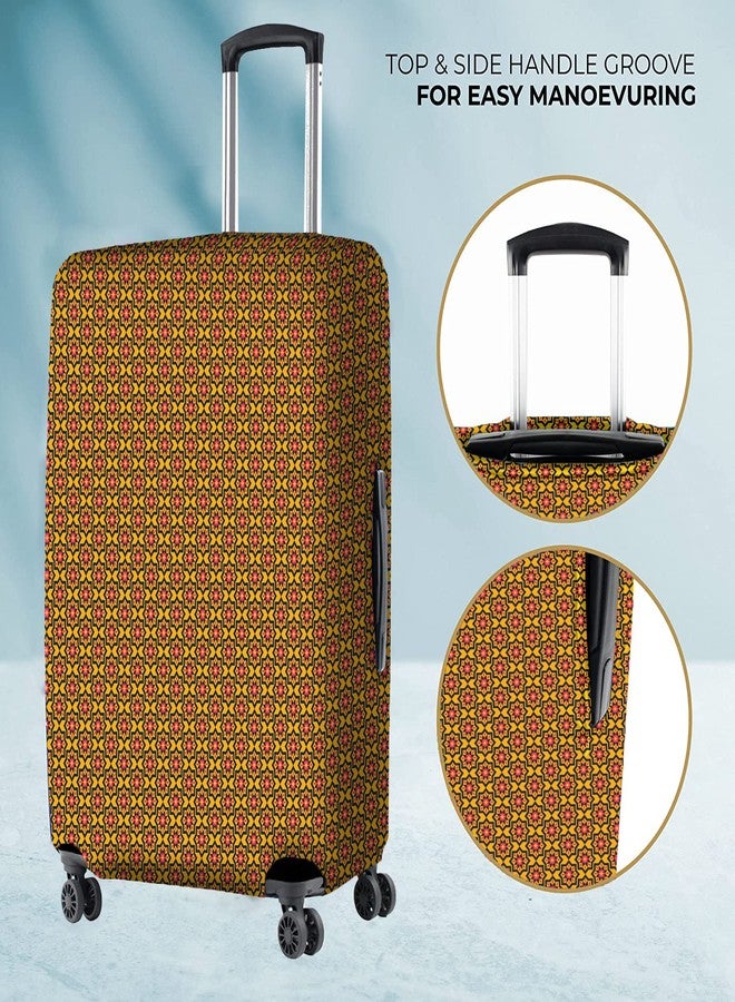 Nasher Miles Polyester 65 (24 Inch) Medium Protective Luggage Cover - Tile Print Design - Image 5